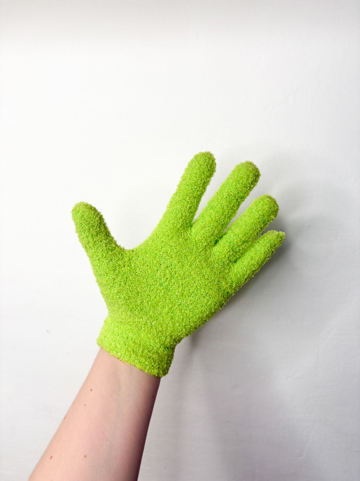 Gloves for cleaning houseplant leaves