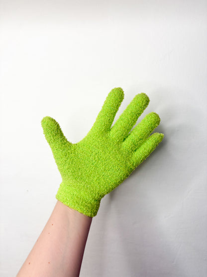 Gloves for cleaning houseplant leaves